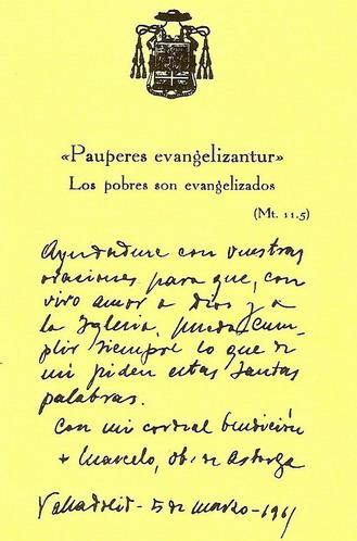 003.jpg - 1961. Recordatorio de la Consagración Episcopal como Obispo de Astorga.
